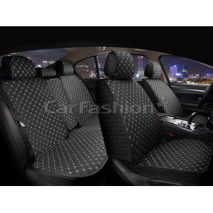 Комплект Накидок «LINEN CUBE PLUS» черный/черный/серый