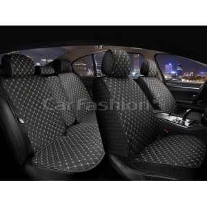 Комплект Накидок «LINEN CUBE PLUS» черный/черный/бежевый