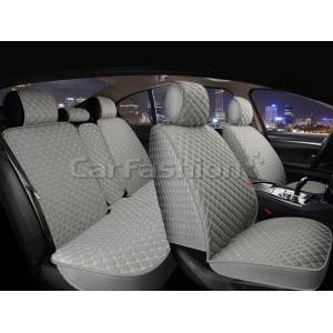 Комплект Накидок «LINEN CUBE PLUS» св.серый/св.серый/св.серый