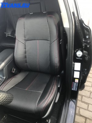 Оригинальные чехлы из экокожи для Toyota RAV4 4 (CA40) (2012-2015) черный с красной нитью Оригинальные чехлы из экокожи для Toyota RAV4 4 (CA40) (2012-2015) черный с красной нитью