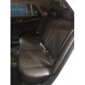 Чехлы / Автопилот / Ромб / Черный черный /