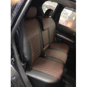 Чехлы / Автопилот / Ромб / Черный - Шоколадный /