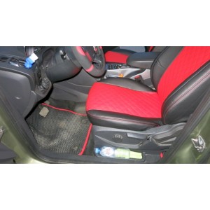 Чехлы / Автопилот / Ромб / Черный - Красный/