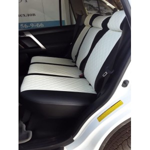 Чехлы / Автопилот / Ромб / Черный - Белый /