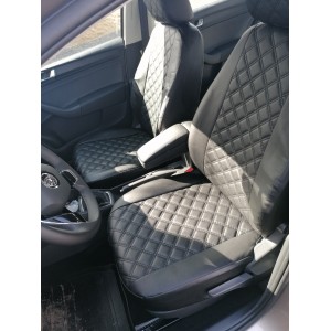 Чехлы Avtoreall Ромб двойная строчка модельные