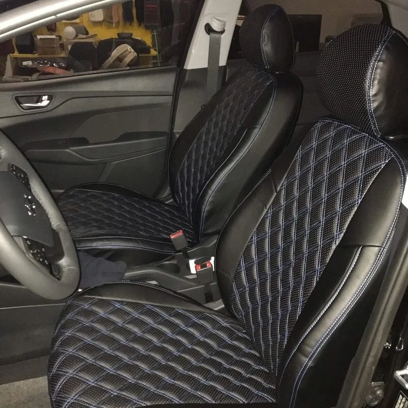 Купить Чехлы Avtoreall Ромб двойная строчка модельные в Москве, Кашире, Ступино, Домодедово