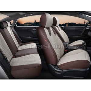 FOREST 5D PLUS — Накидки универсальные бежевый/кофе/бежевый