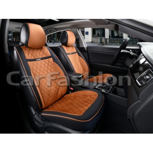 BARCELONA — Накидки универсальные черный/св.коричневый/черный/св.коричневый