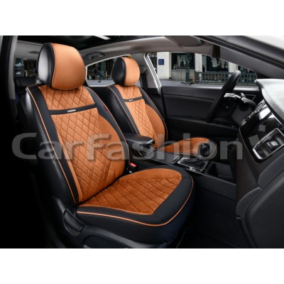 BARCELONA — Накидки универсальные черный/св.коричневый/черный/св.коричневый