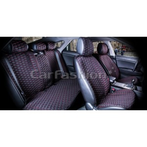 CARBON PLUS — Накидки универсальные черный/красный/черный