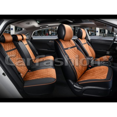 BARCELONA PLUS — Накидки универсальные черный/св.коричневый/черный/св.коричневый