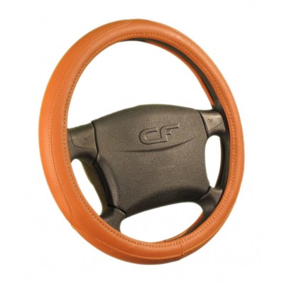 TEMPER — Оплетка руля коричневый/бежевый