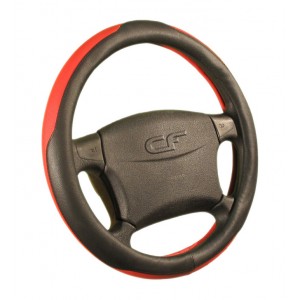 DIPLOMAT — Оплетка руля черный/красный
