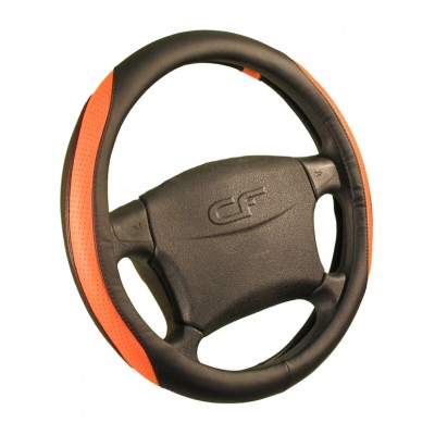 DANDY — Оплетка руля черный/оранжевый