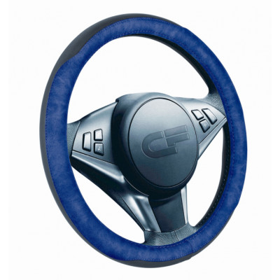 BISON — Оплетка руля черный/синий/синий