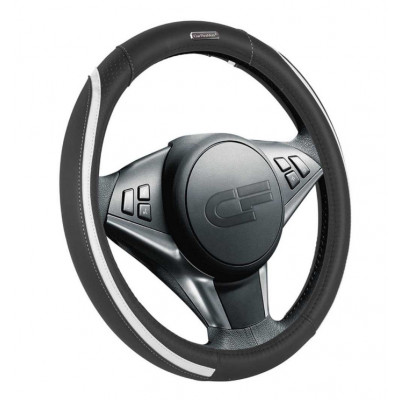 STEP — Оплетка руля черный/черный/белый/черный