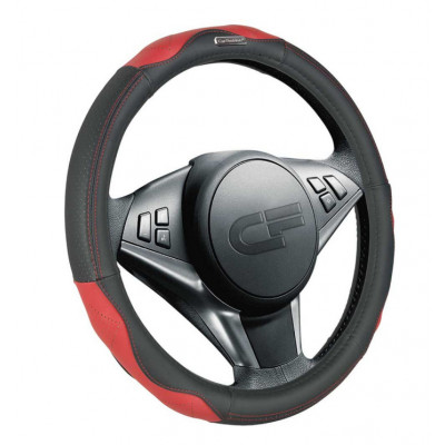 STORM — Оплетка руля черный/красный/красный