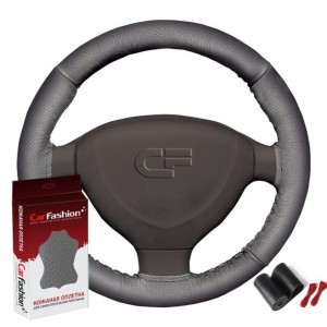 MONTE CARLO — Оплетка руля черный/серый
