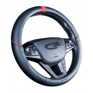 SECTOR — Оплетка руля черный/красный/красный