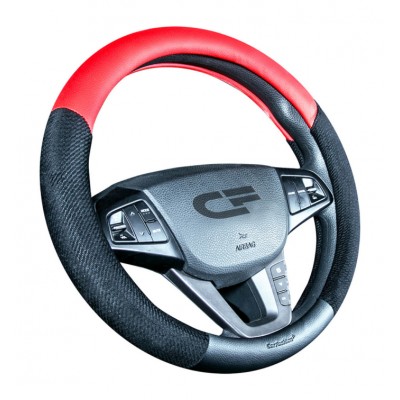 SPACE — Оплетка руля черный/черный/красный
