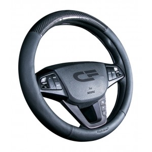 CARBON CF — Оплетка руля черный/черный