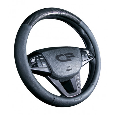 CARBON CF — Оплетка руля черный/черный