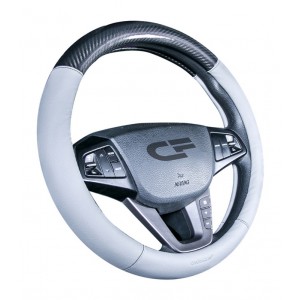 CARBON CF — Оплетка руля серый/черный