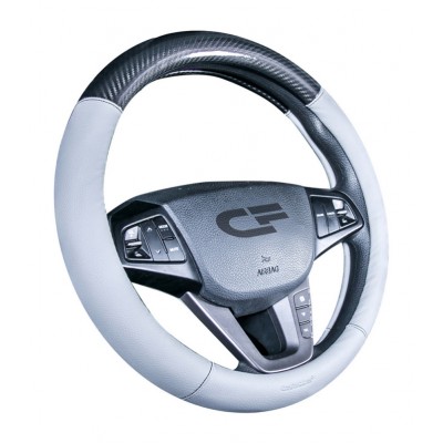 CARBON CF — Оплетка руля серый/черный