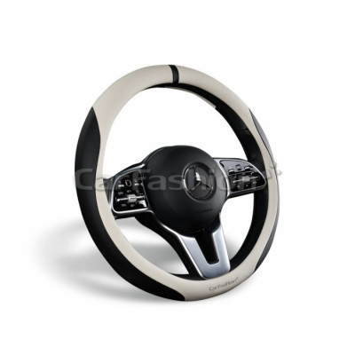 TOLEDO — Оплетка руля белый/черный