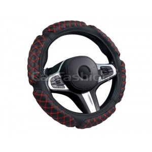SCOTCH — Оплетка руля черный/красный