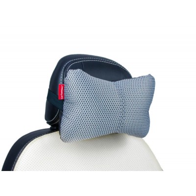 ЭКОКОЖА/ЖАККАРД — Подушка черный/св.серый/серый