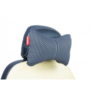 ЭКОКОЖА/ЖАККАРД — Подушка черный/серый/серый