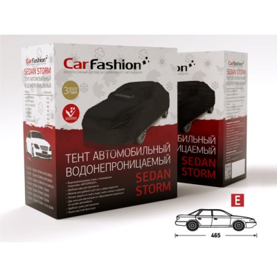 SEDAN STORM E — Тент автомобильный черный/серебристый
