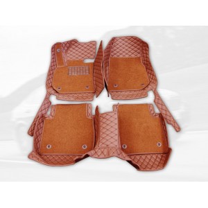 TOYOTA LAND CRUISER PRADO 150 5 мест 2010-2017 (огнетушитель) — Ковры модельные 5D коричневый/коричневый